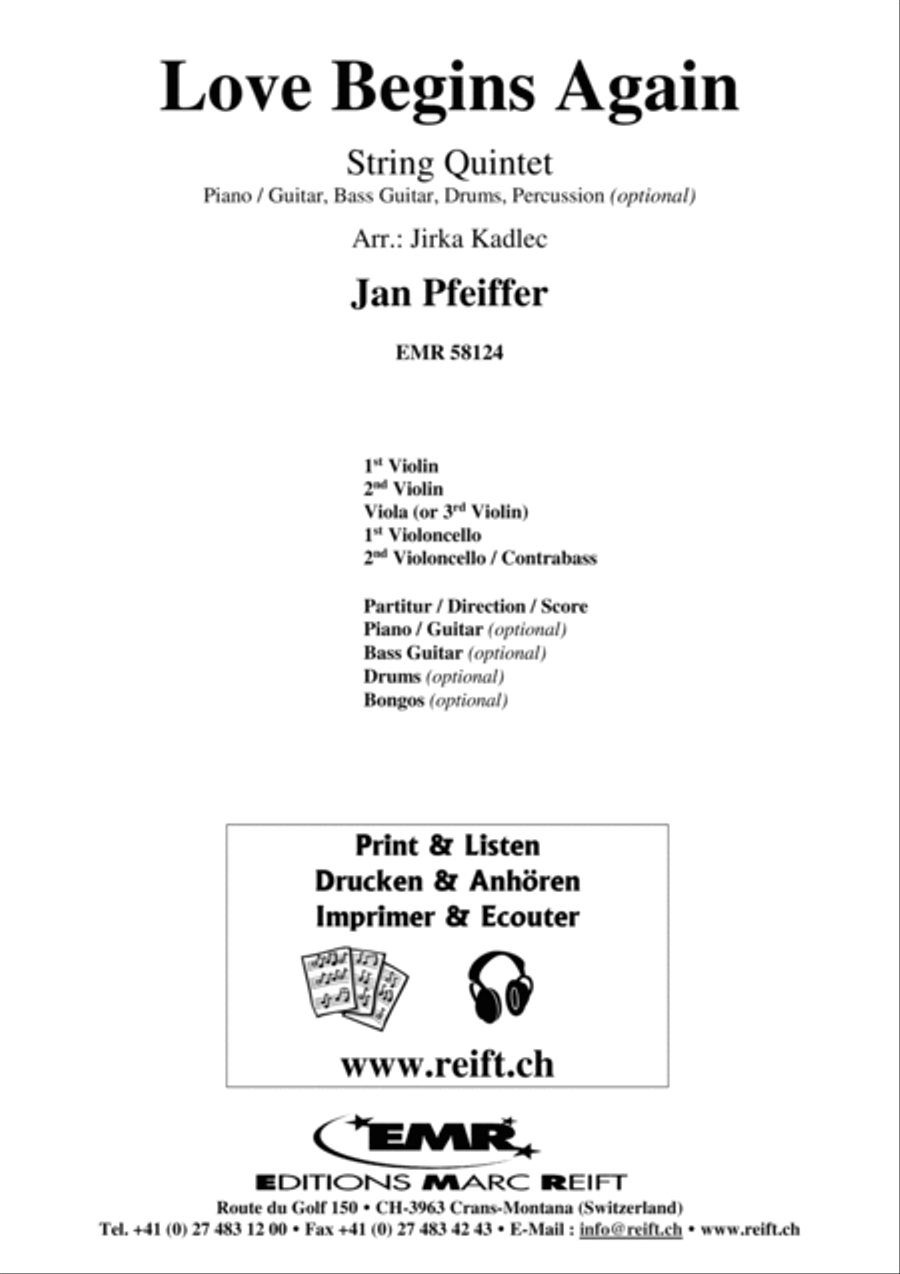 Love Begins Again Love Begins Again String Quintet scores gallery preview page 2