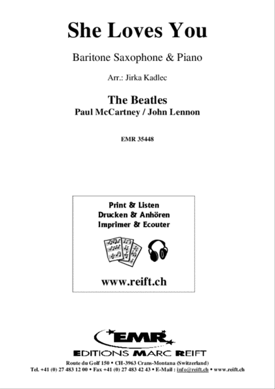 She Loves You Baritone Saxophone scores gallery preview page 2