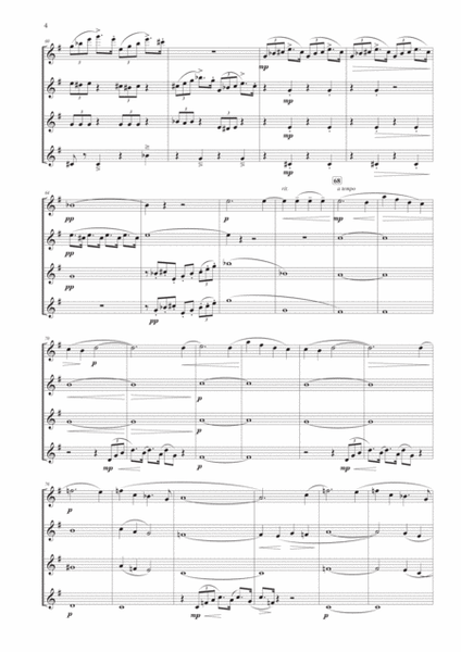 Finale from Symphony No. 9 "From the New World" for Flute Quartet image number null