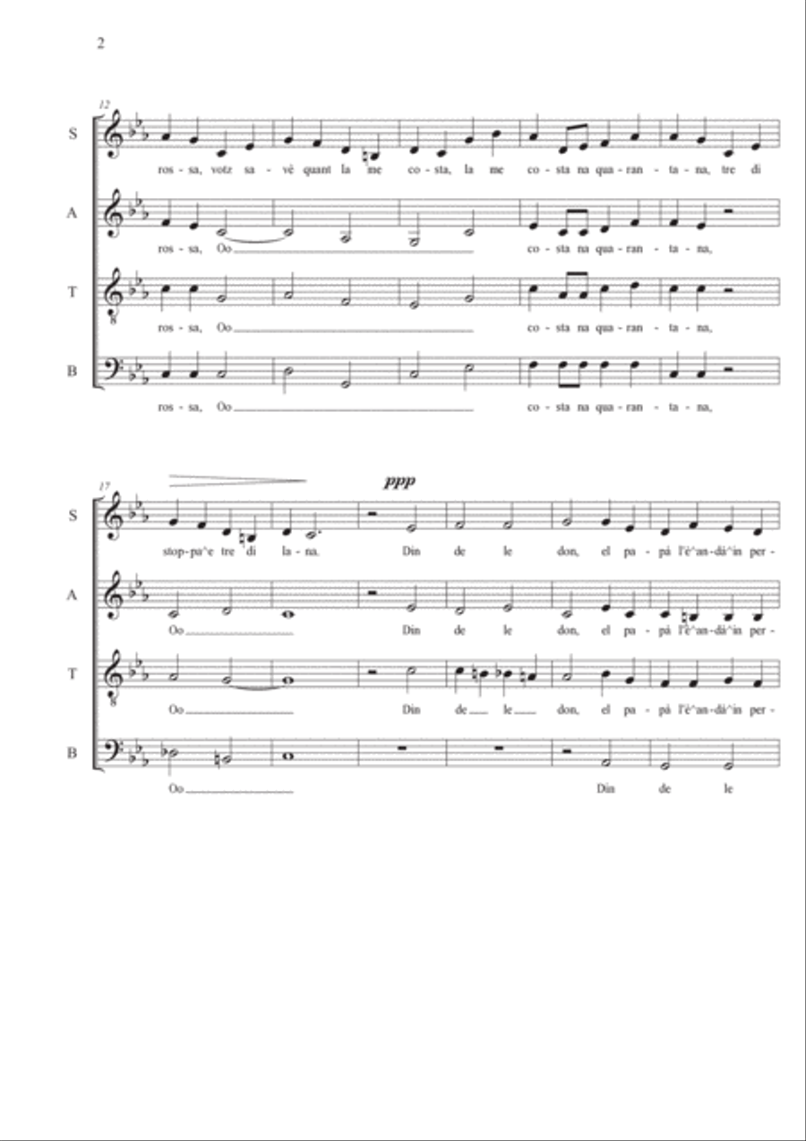 Nanin Pupin 4-Part scores gallery preview page 2