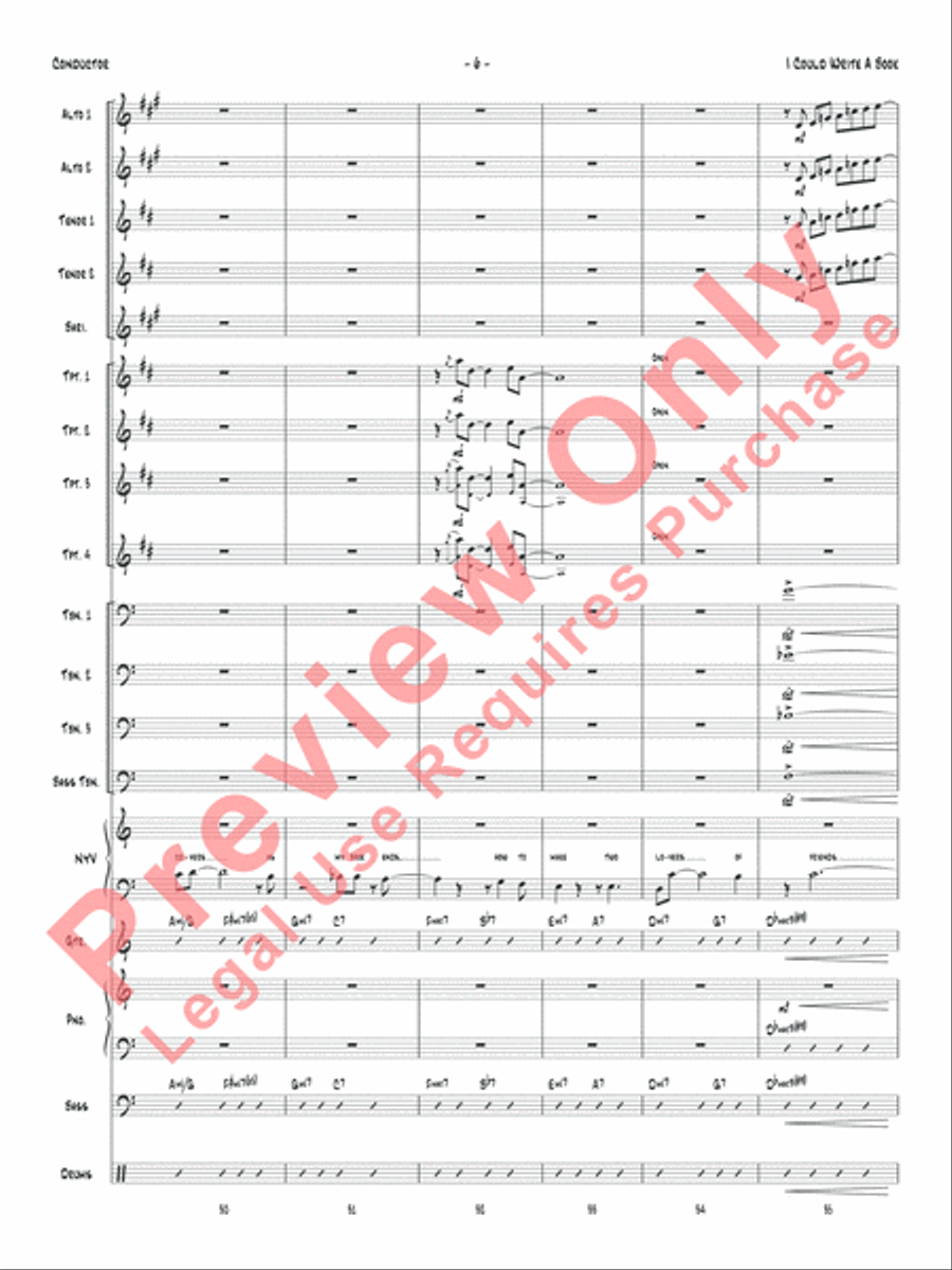 I Could Write a Book Jazz Ensemble scores gallery preview page 9