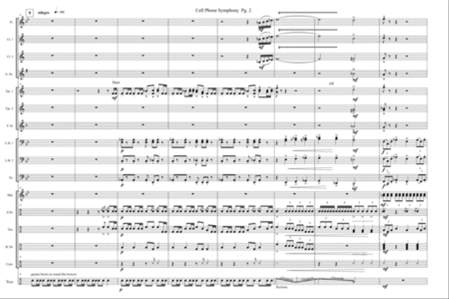 Cell Phone Symphony Cell Phone Symphony Marching Band scores gallery preview page 3