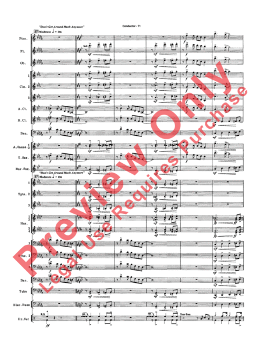 Big Band Spectacular Concert Band scores gallery preview page 14
