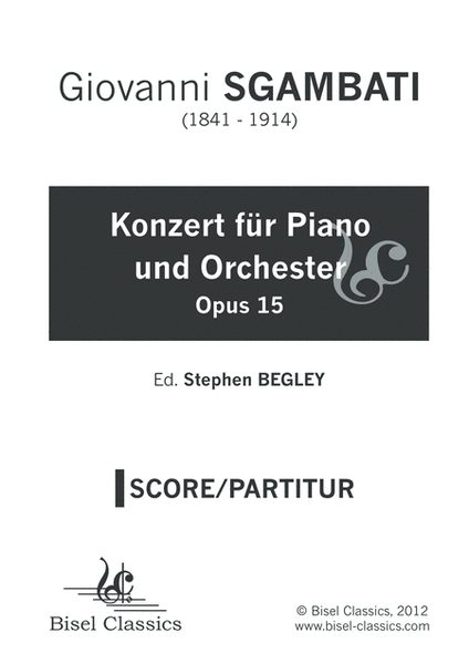 Konzert fur Piano und Orchester, Opus 15
