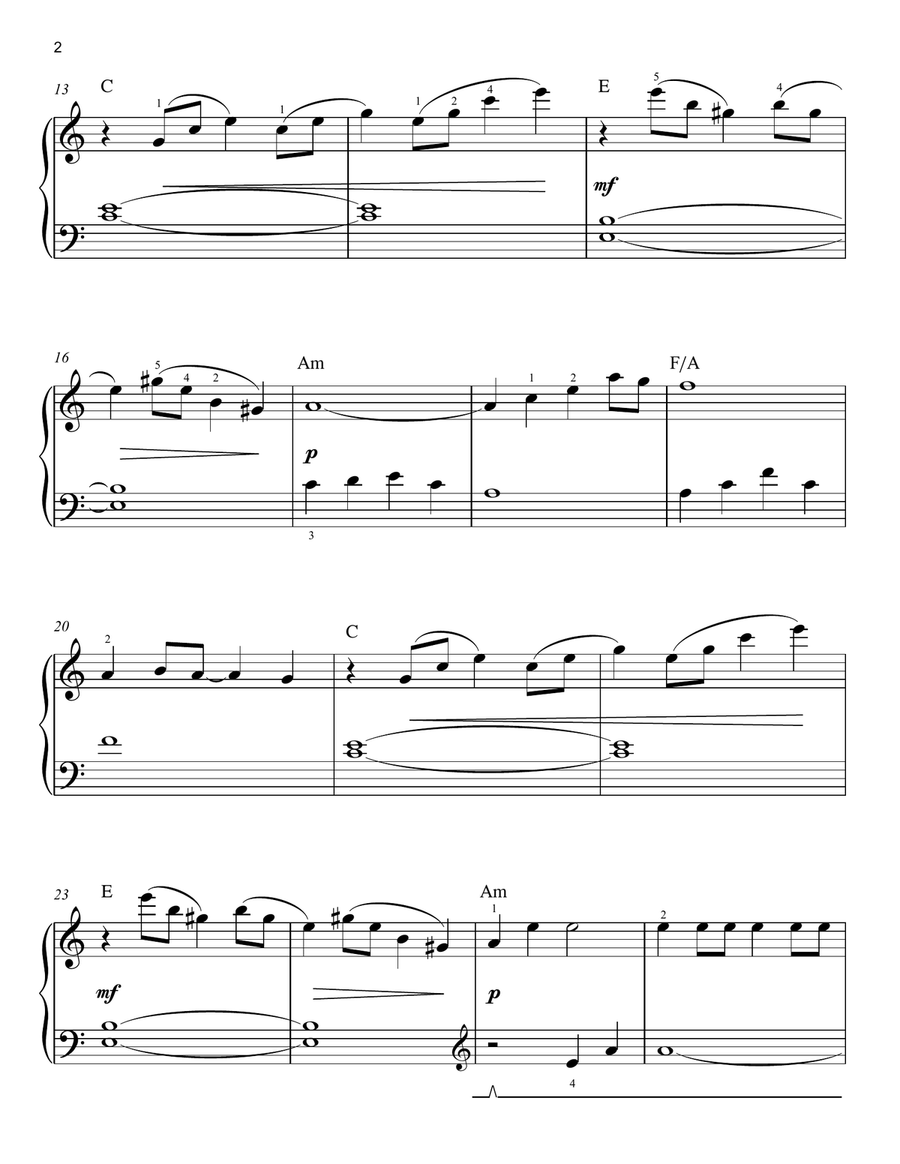 Unstoppable (arr. Phillip Keveren) Easy Piano scores gallery preview page 2