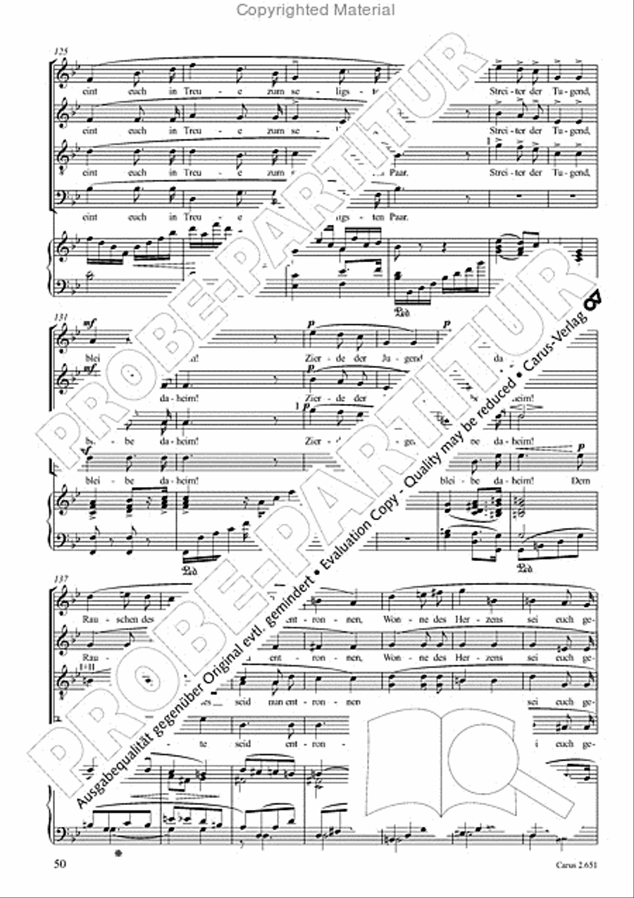 Choral collection Great Opera Choruses - Richard Wagner (choir & piano) Choir scores gallery preview page 51