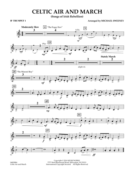 Celtic Air and March (Songs of Irish Rebellion) - Bb Trumpet 1