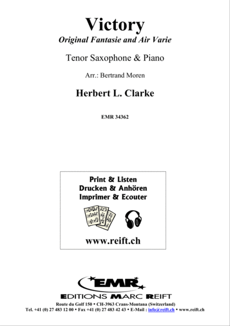 Victory Tenor Saxophone scores gallery preview page 1
