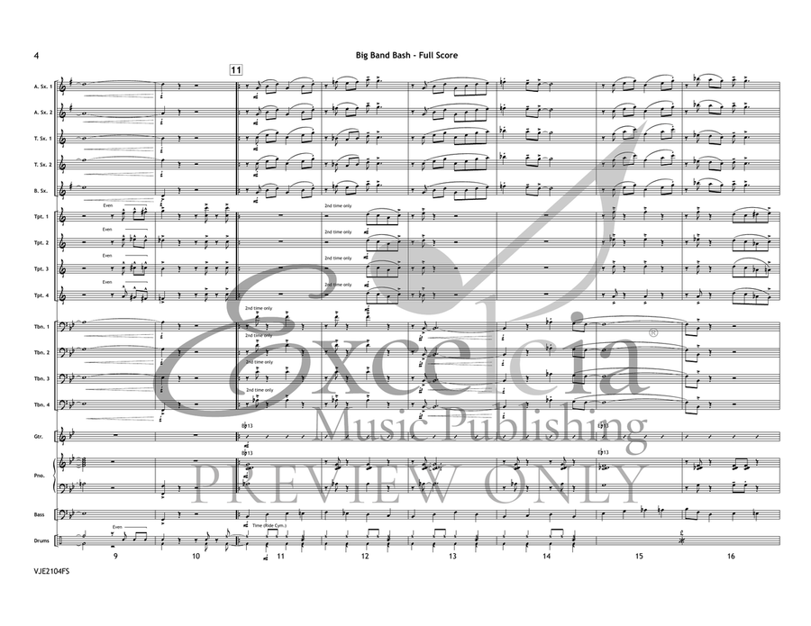 Big Band Bash (Score) Big Band scores gallery preview page 5