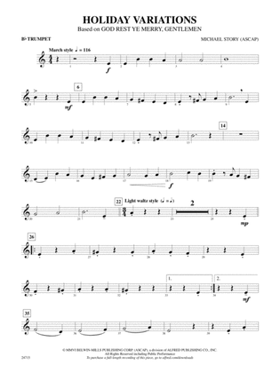 Holiday Variations (Based on "God Rest Ye Merry, Gentlemen"): 1st B-flat Trumpet