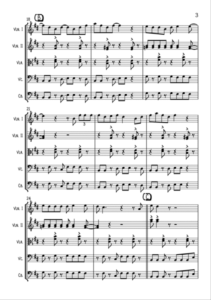 Jamming String Quartet scores gallery preview page 3