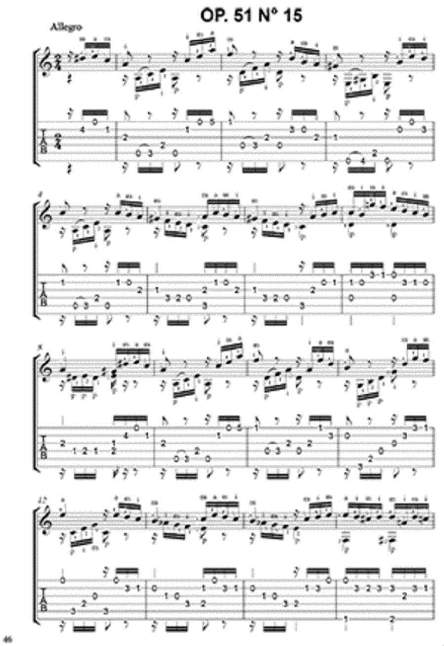 Mauro Giuliani 20 Selected Studies Acoustic Guitar scores gallery preview page 4