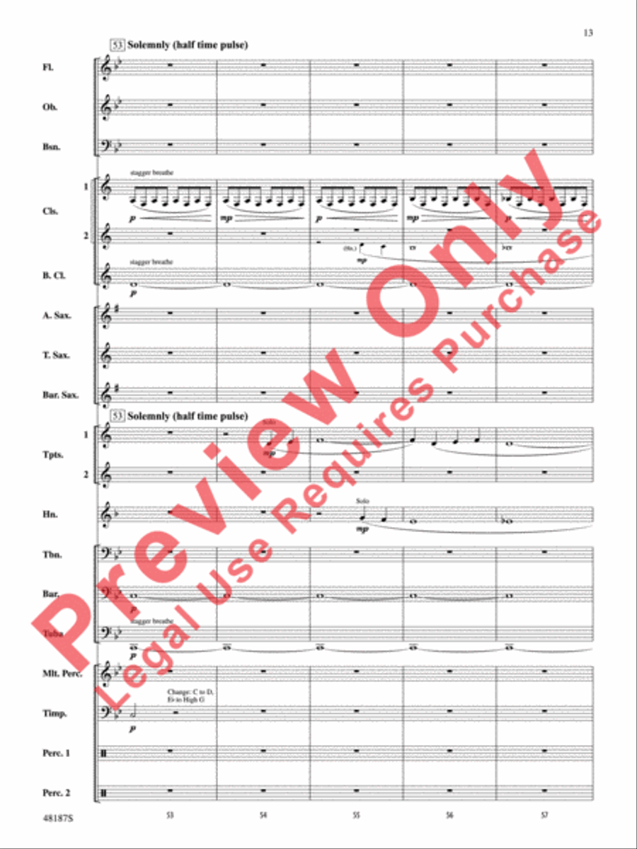 Fortaleza Concert Band scores gallery preview page 14