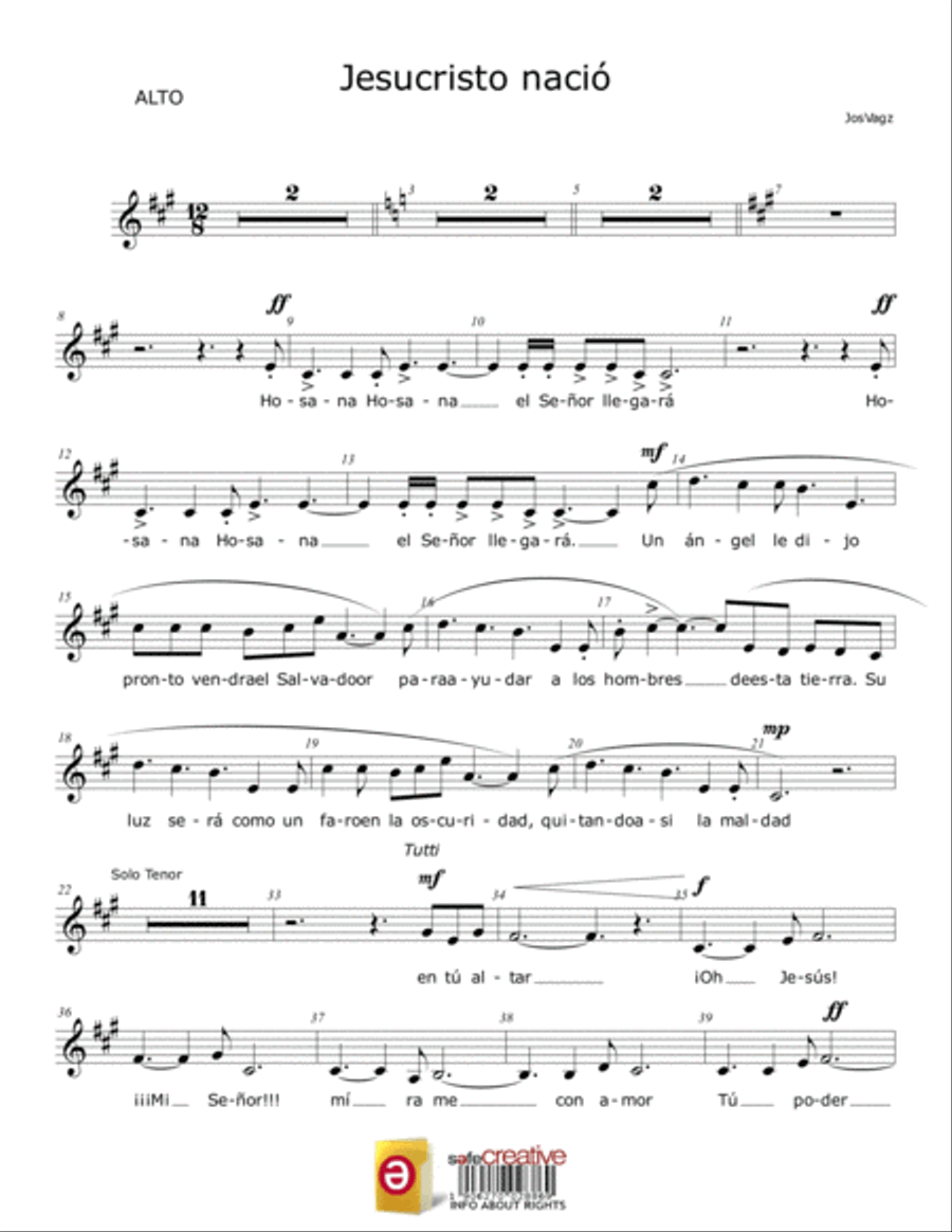Jesucristo nació Chamber Orchestra scores gallery preview page 5