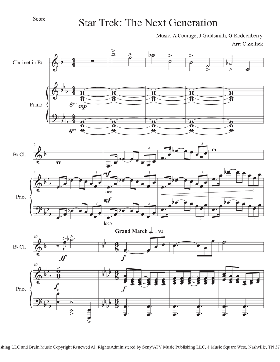 Star Trek - The Next Generation(r) Clarinet Solo scores gallery preview page 2