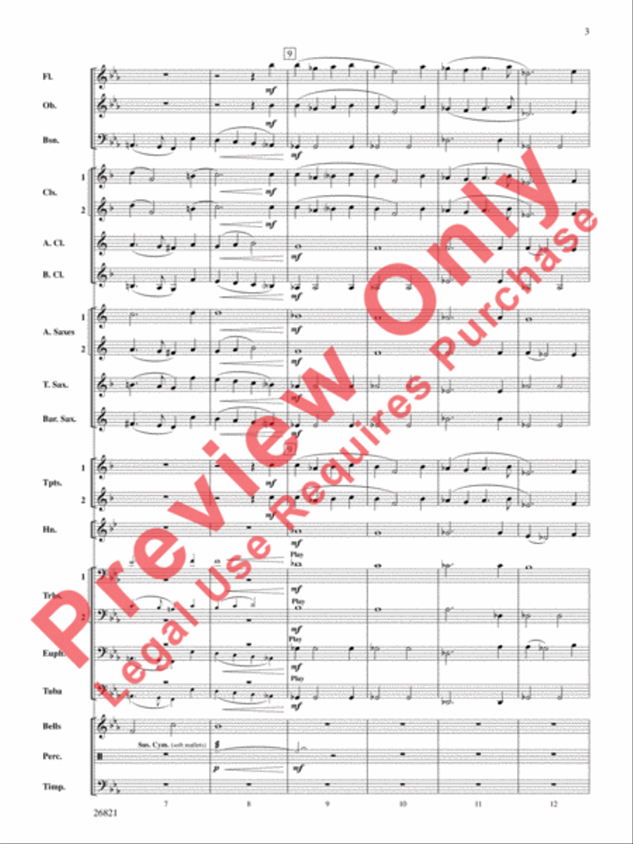 Aeolian Winds Concert Band scores gallery preview page 4