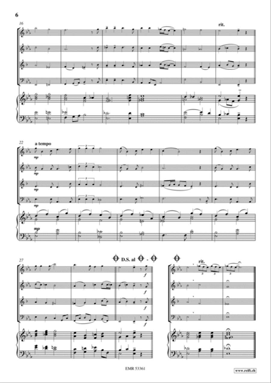 3 Quartets Volume 2 Woodwind Quartet scores gallery preview page 5