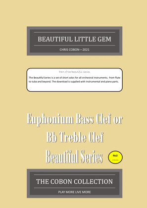 No. 2 Beautiful Little Gem for Euphonium (Bass or Bb Treble)