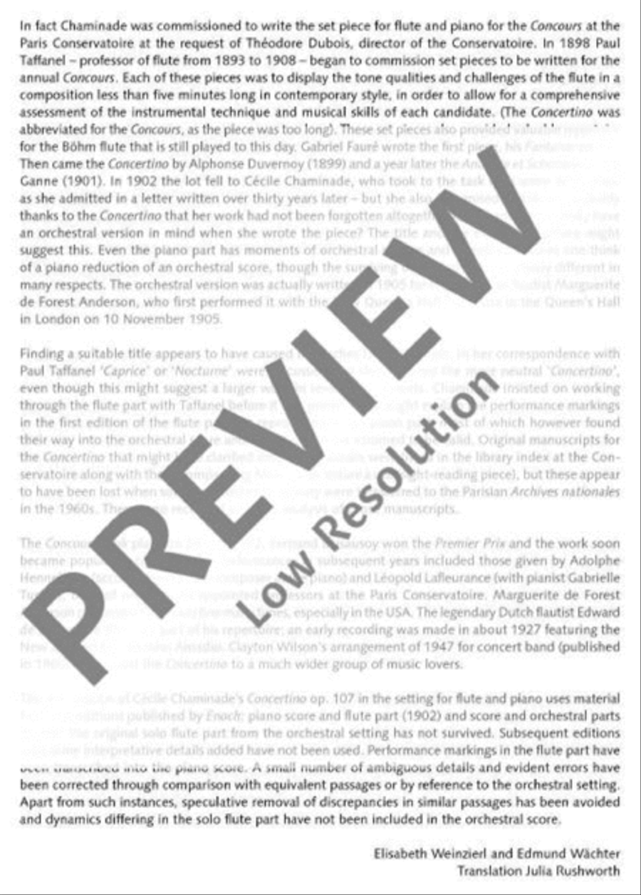 Concertino Flute Solo scores gallery preview page 13