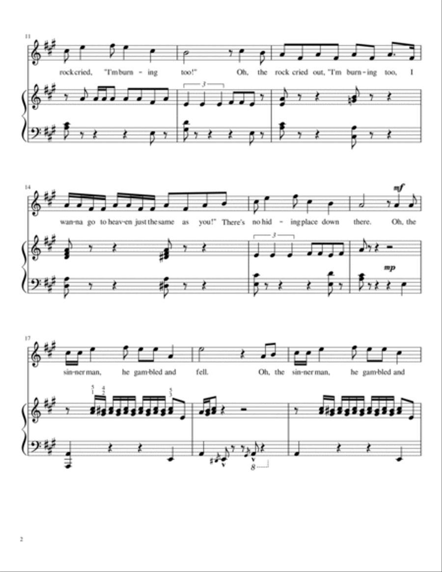 No Hiding Place--High Key Vocal Duet scores gallery preview page 2