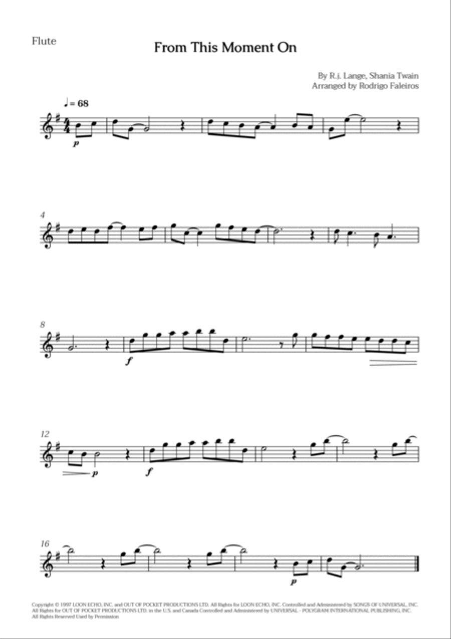 From This Moment On Woodwind Duet scores gallery preview page 2