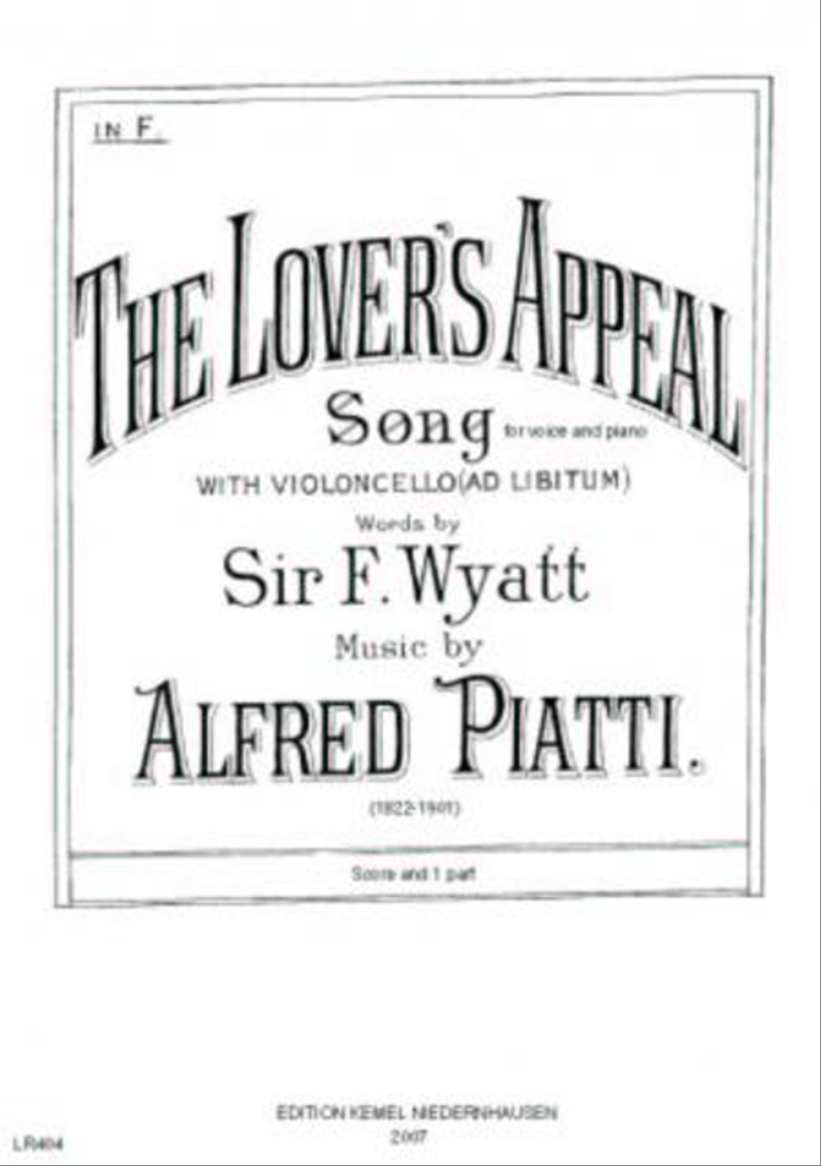 The lover's appeal Voice Solo scores gallery preview page 1
