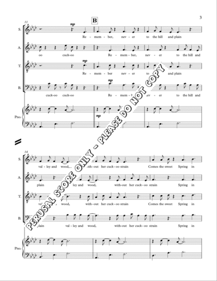 Beloved, Say Again 4-Part scores gallery preview page 3