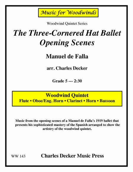 The Three-Cornered Hat Ballet Opening Scenes for Woodwind Quintet image number null