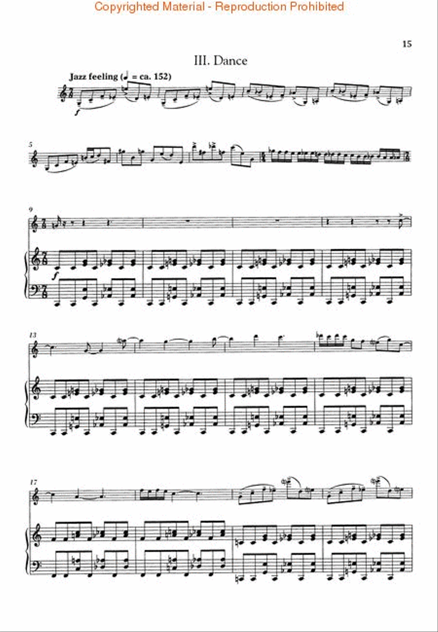 Tango Song and Dance Violin Solo scores gallery preview page 3
