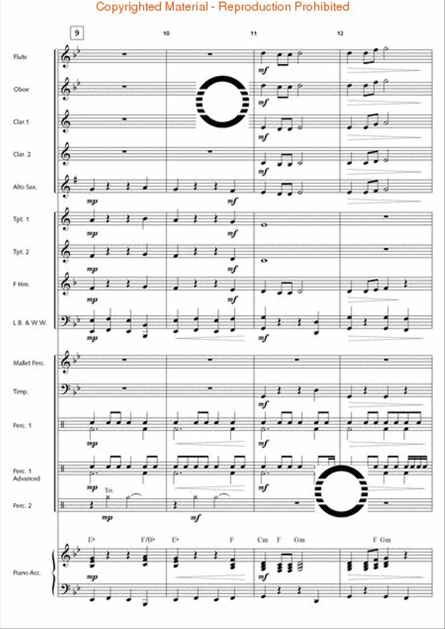 Thunderbolt Peak (Concert March) Concert Band scores gallery preview page 4