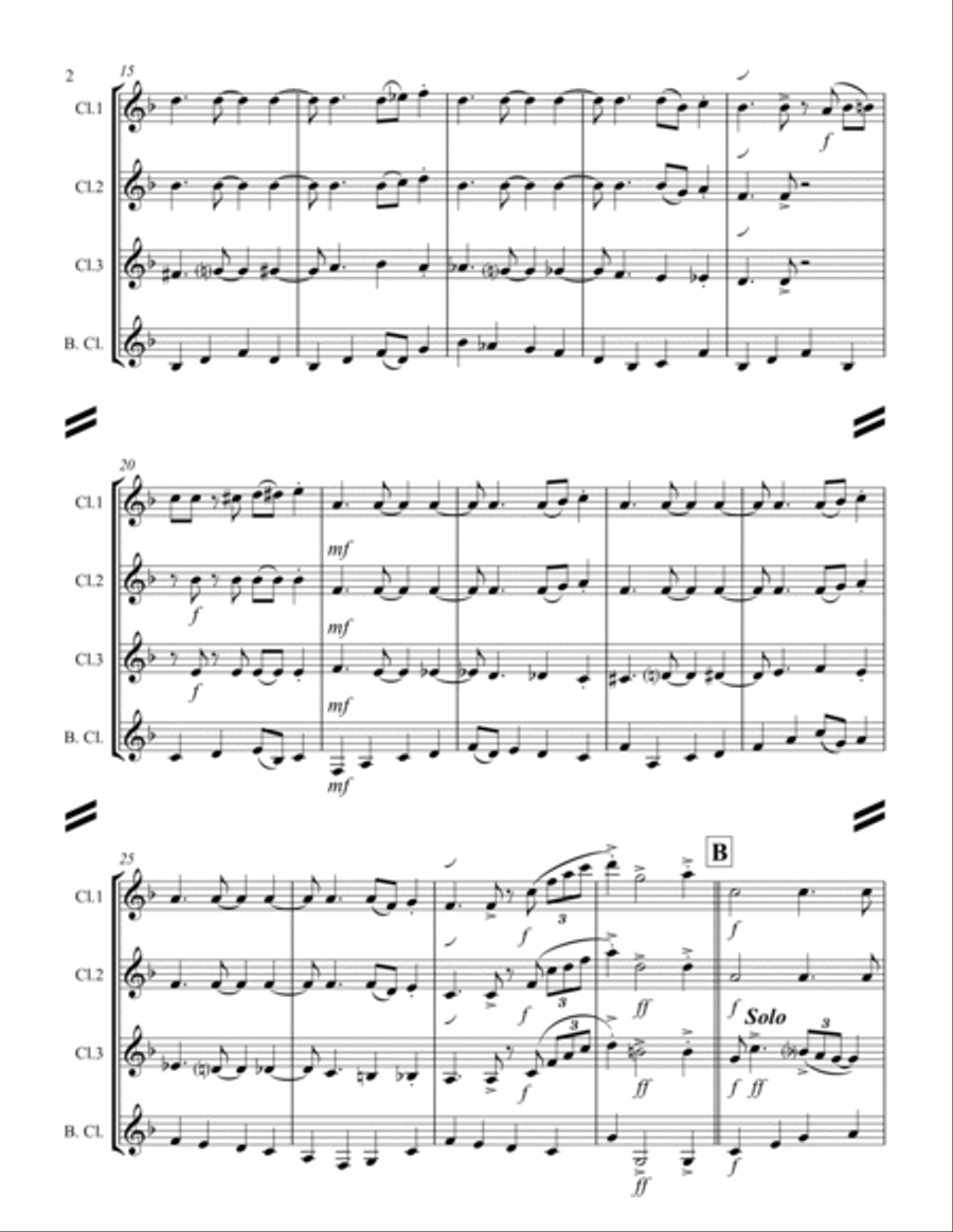 A String Of Pearls Woodwind Ensemble scores gallery preview page 3