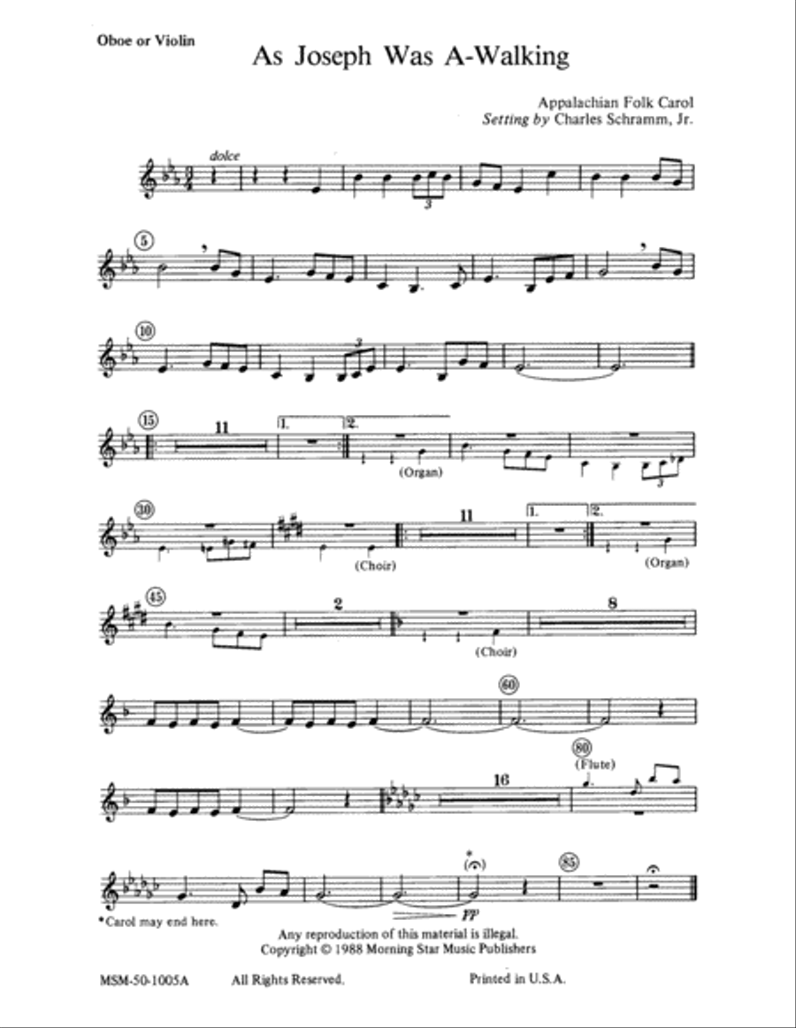 As Joseph Was A-Walking As Joseph Was A-Walking Choir scores gallery preview page 2