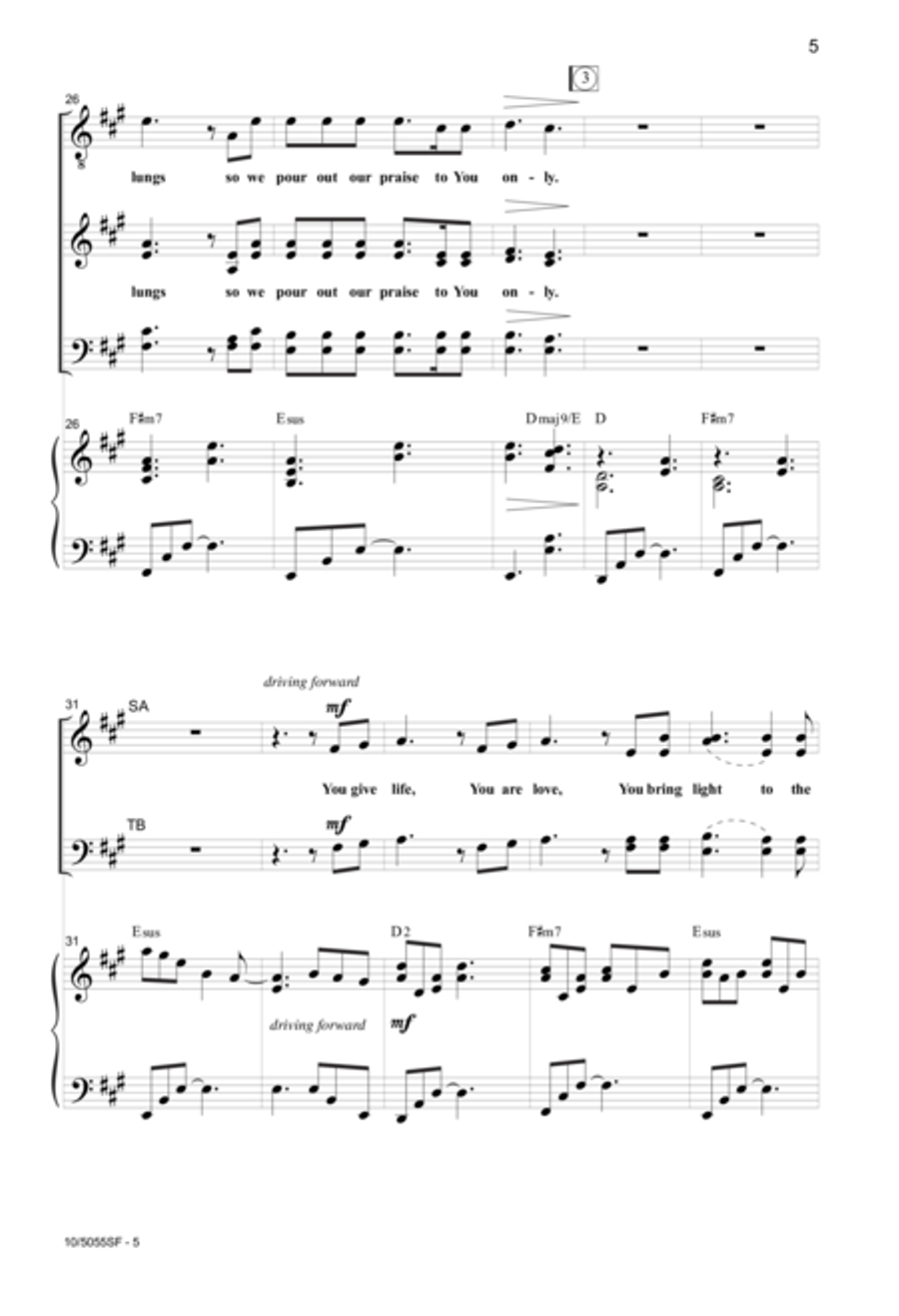 Great Are You Lord 4-Part scores gallery preview page 4