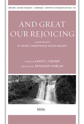 Book cover for And Great Our Rejoicing