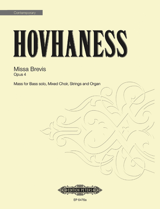 Book cover for Missa Brevis Op. 4