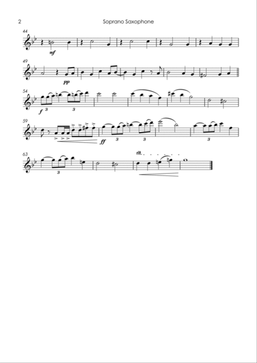 Michelle Michelle Saxophone Quartet scores gallery preview page 4