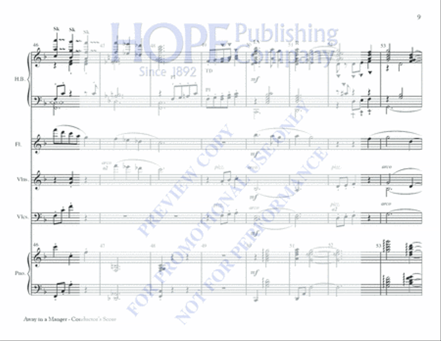 Away in a Manger 5-Octaves scores gallery preview page 9