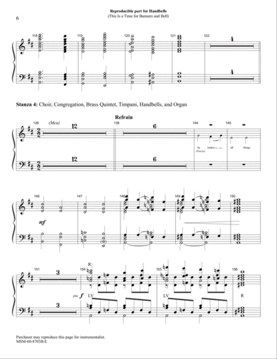 This Is a Time for Banners and Bells Choir scores gallery preview page 5