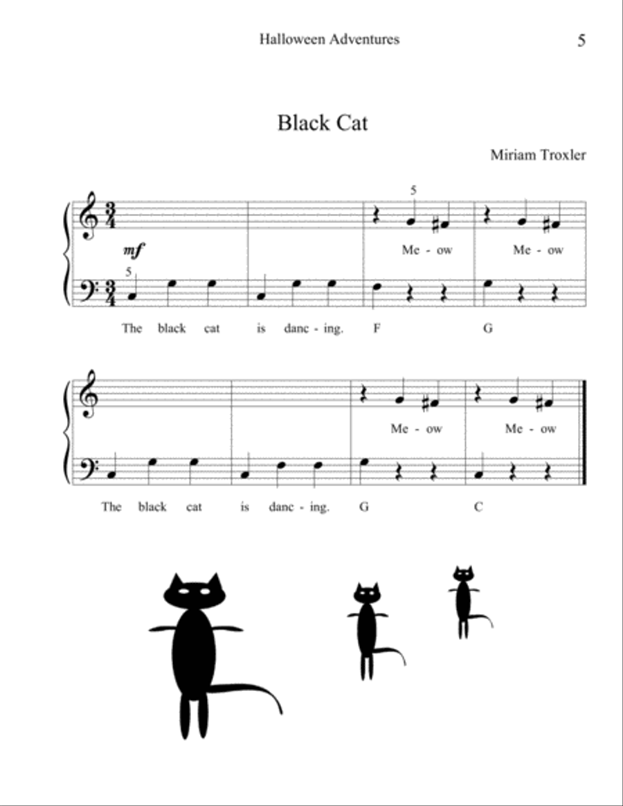 Halloween Adventures Halloween Adventures Piano Method scores gallery preview page 5