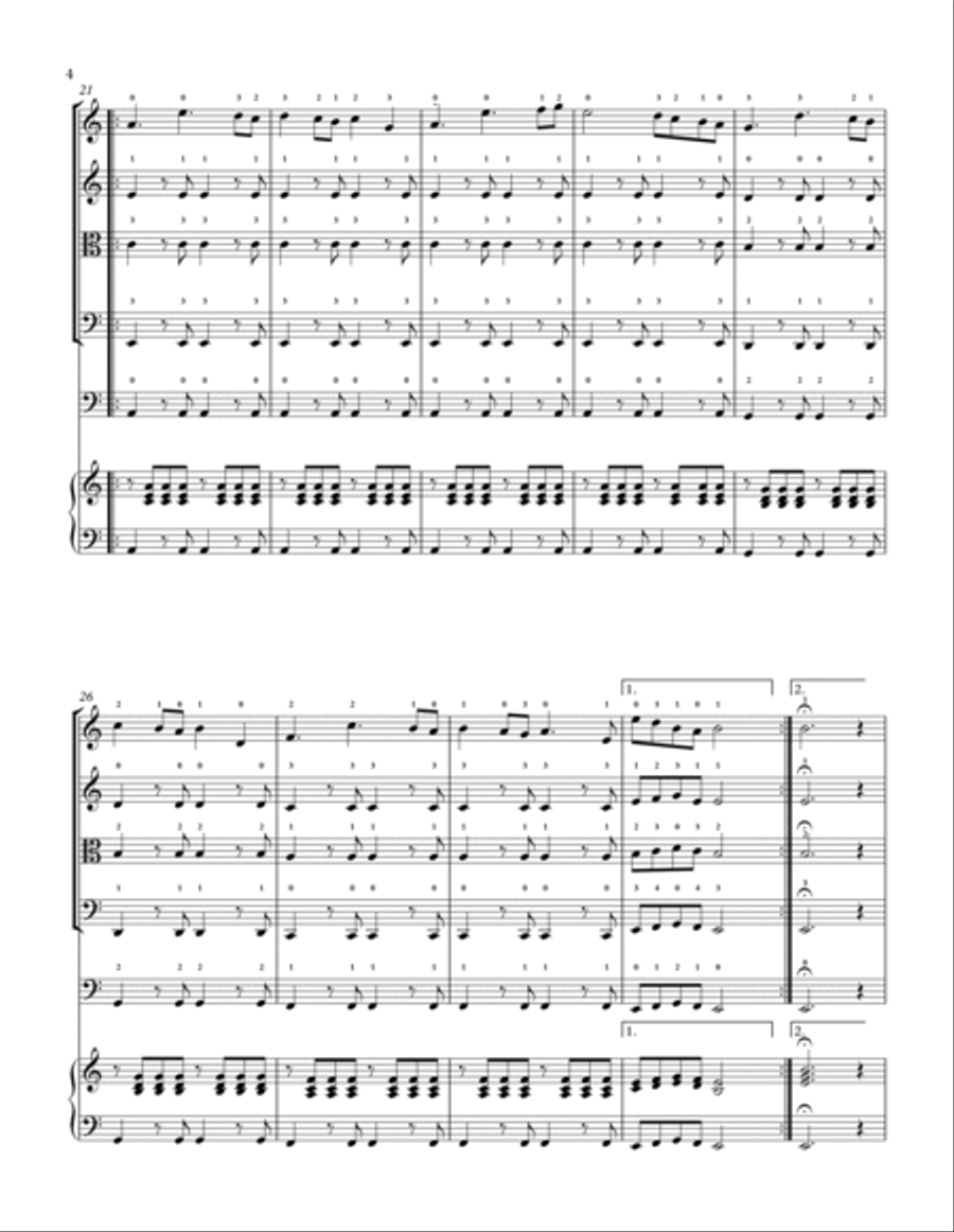 Snow Day Piano Quartet scores gallery preview page 4