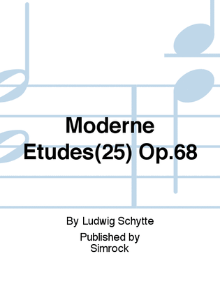 Book cover for Moderne Etudes(25) Op.68