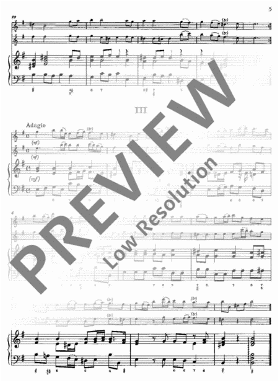 Trio Sonata E minor Alto Recorder scores gallery preview page 6