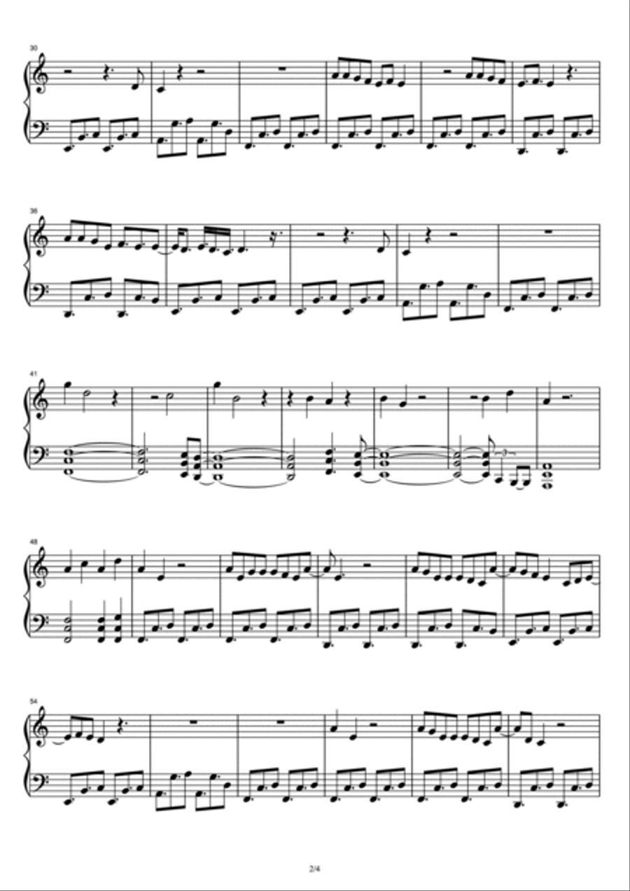Passionfruit Piano Solo scores gallery preview page 2