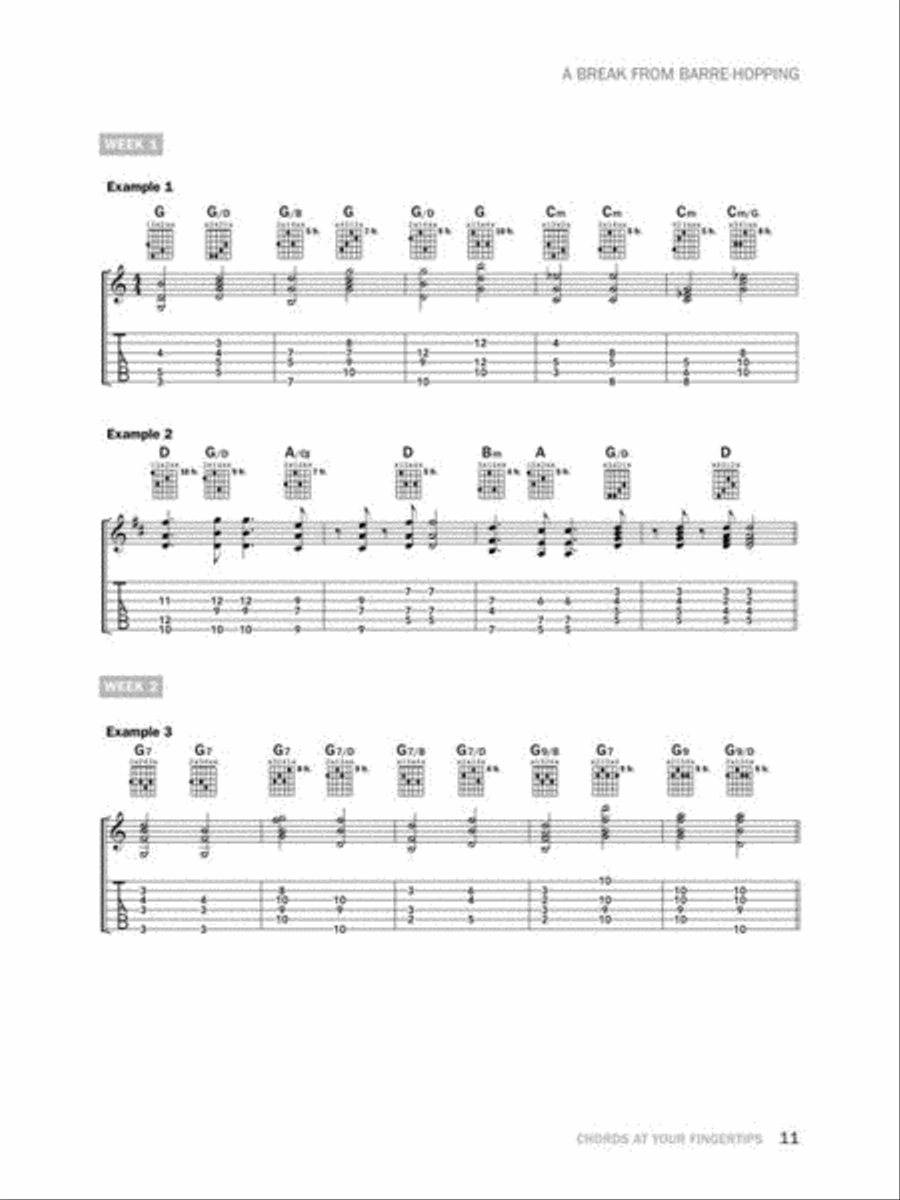 Chords at Your Fingertips Acoustic Guitar scores gallery preview page 7