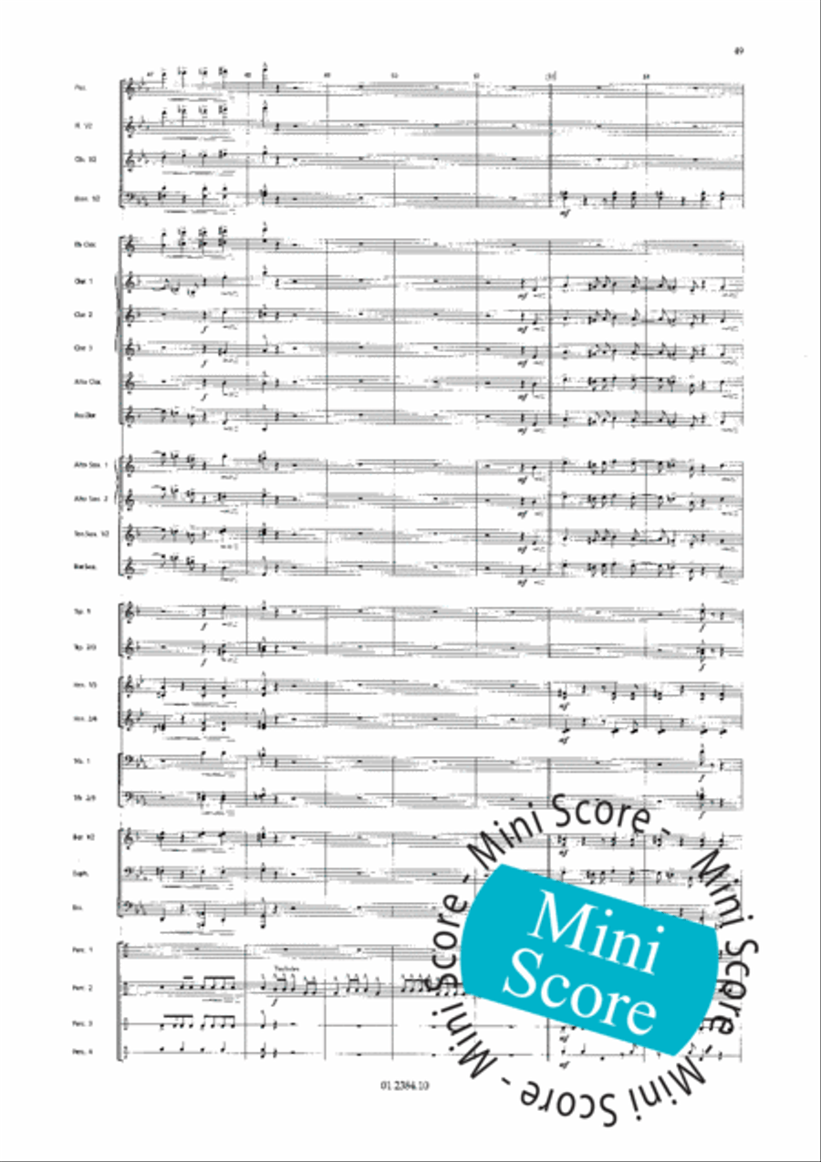 Os Passaros Do Brasil Concert Band scores gallery preview page 57