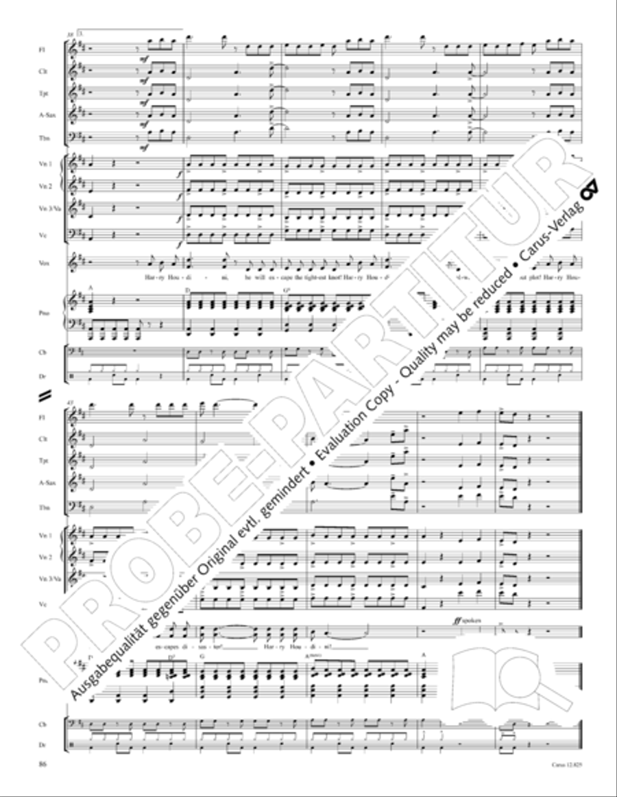 Circus Allegro Choir scores gallery preview page 87