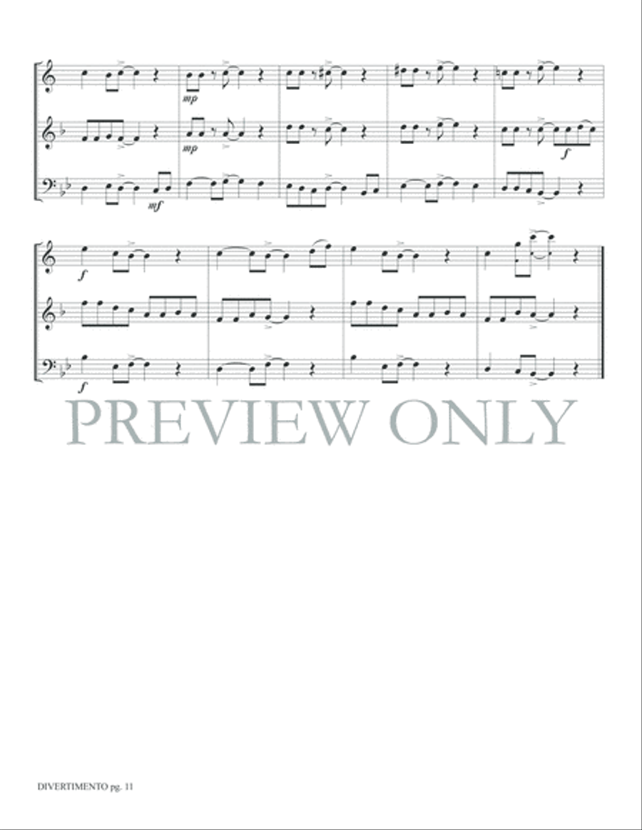 Divertimento Brass Ensemble scores gallery preview page 13