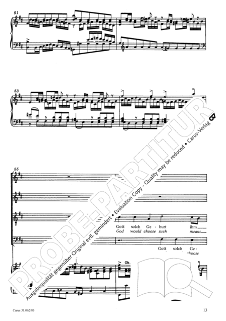 Now come, the nation's Saviour (Nun komm, der Heiden Heiland) 4-Part scores gallery preview page 14