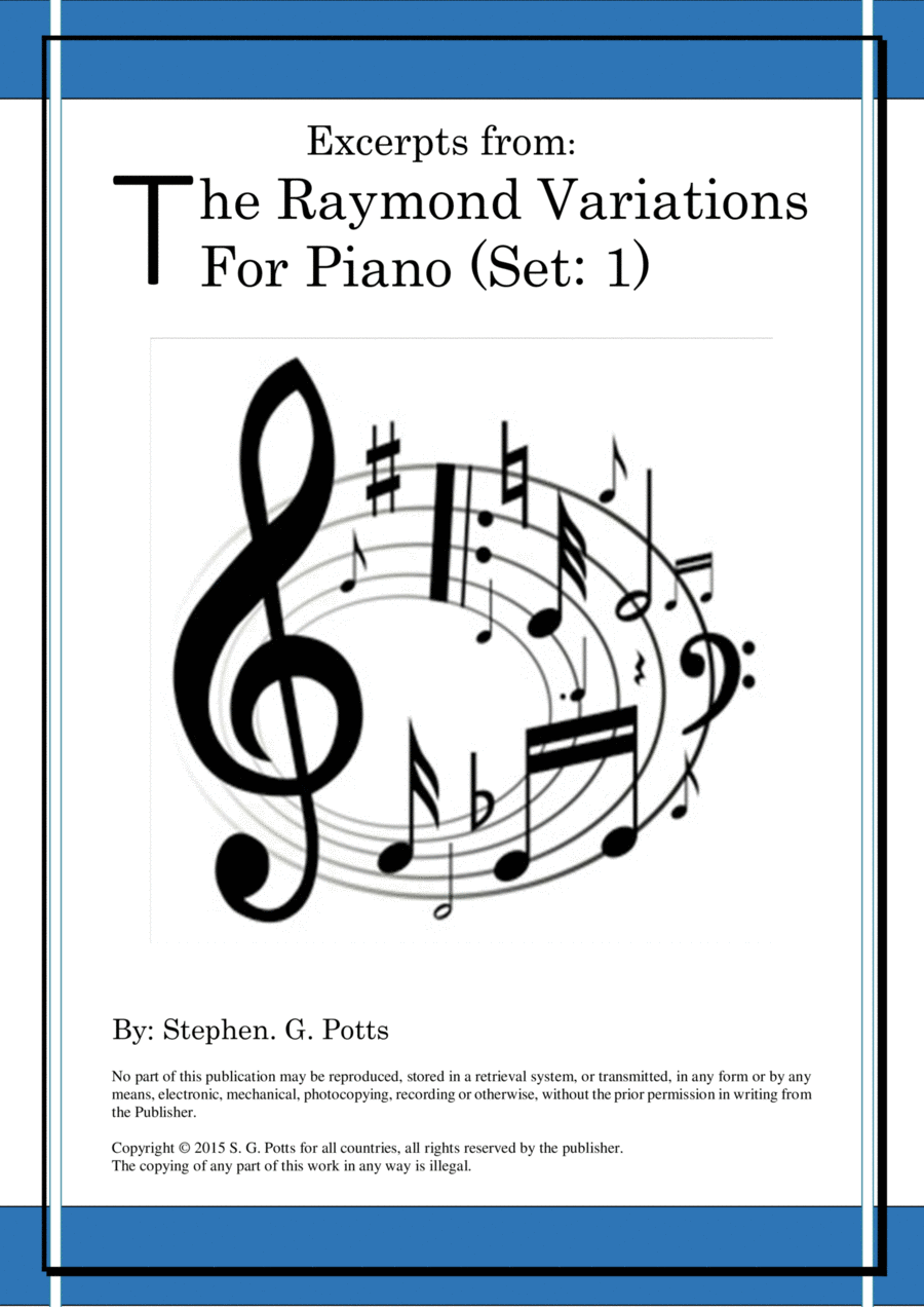 Excerpts from - The Raymond Variations for Piano Piano Solo scores gallery preview page 1