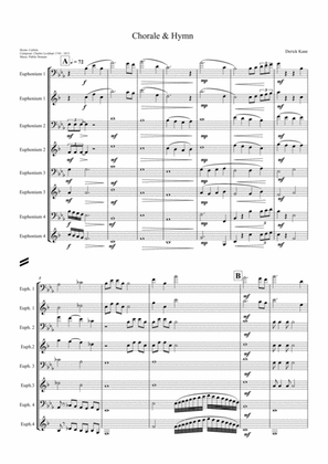 Chorale and Hymn (by Derick Kane) for Euphonium Quartet
